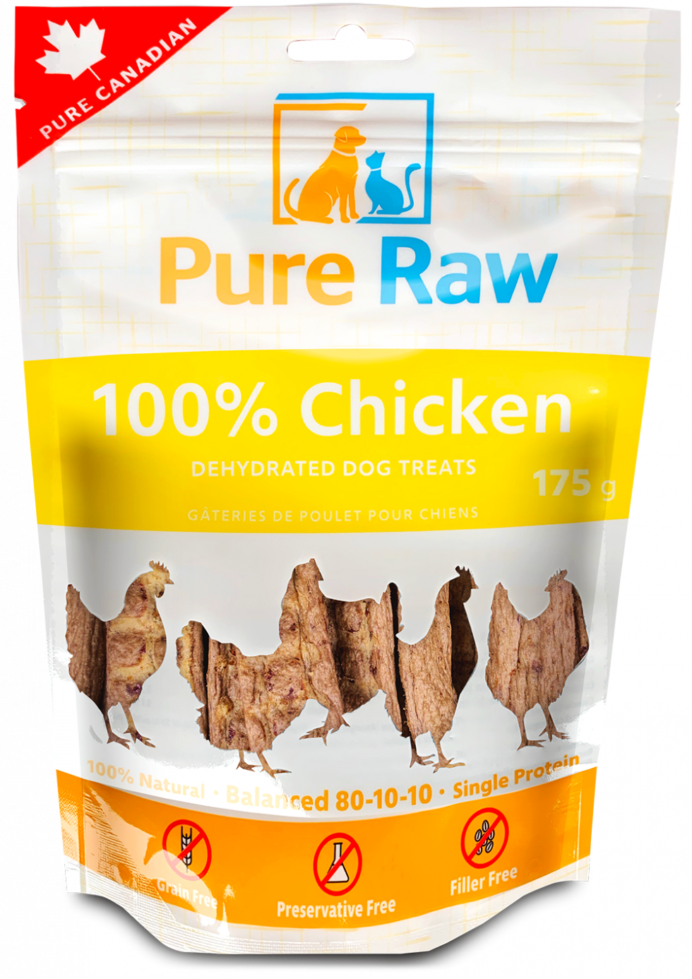Dehydrated Premium Treats Chicken Pure Raw Pet Food