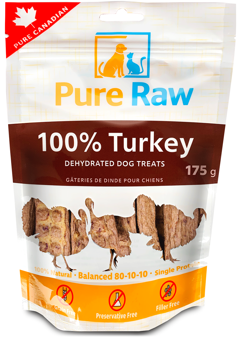 Dehydrated Dog Treats - Turkey - Front